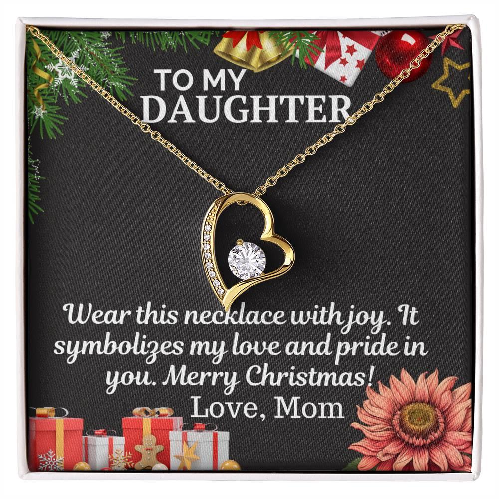 Gift To My Daughter from Mom - Forever Love Necklace - Giftsmojo