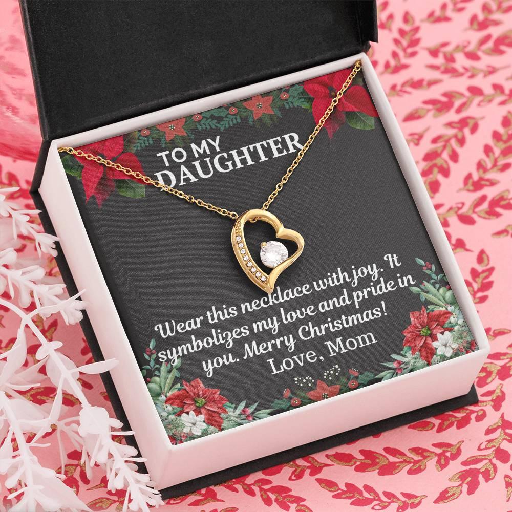 Gift To My Daughter from Mom - Forever Love Necklace - Giftsmojo