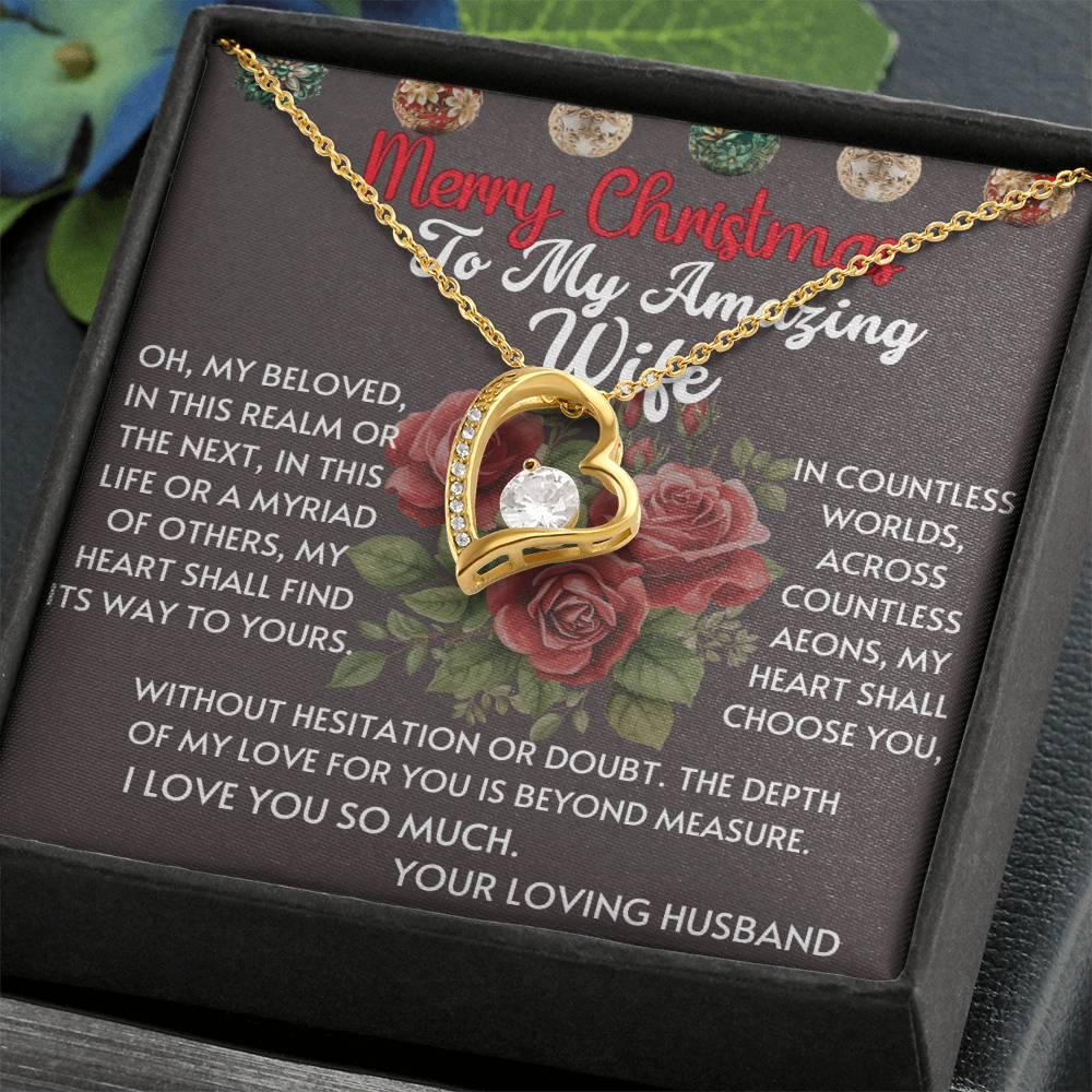 Custom Christmas Gift to Wife From Husband - Love Knot Necklace - Giftsmojo