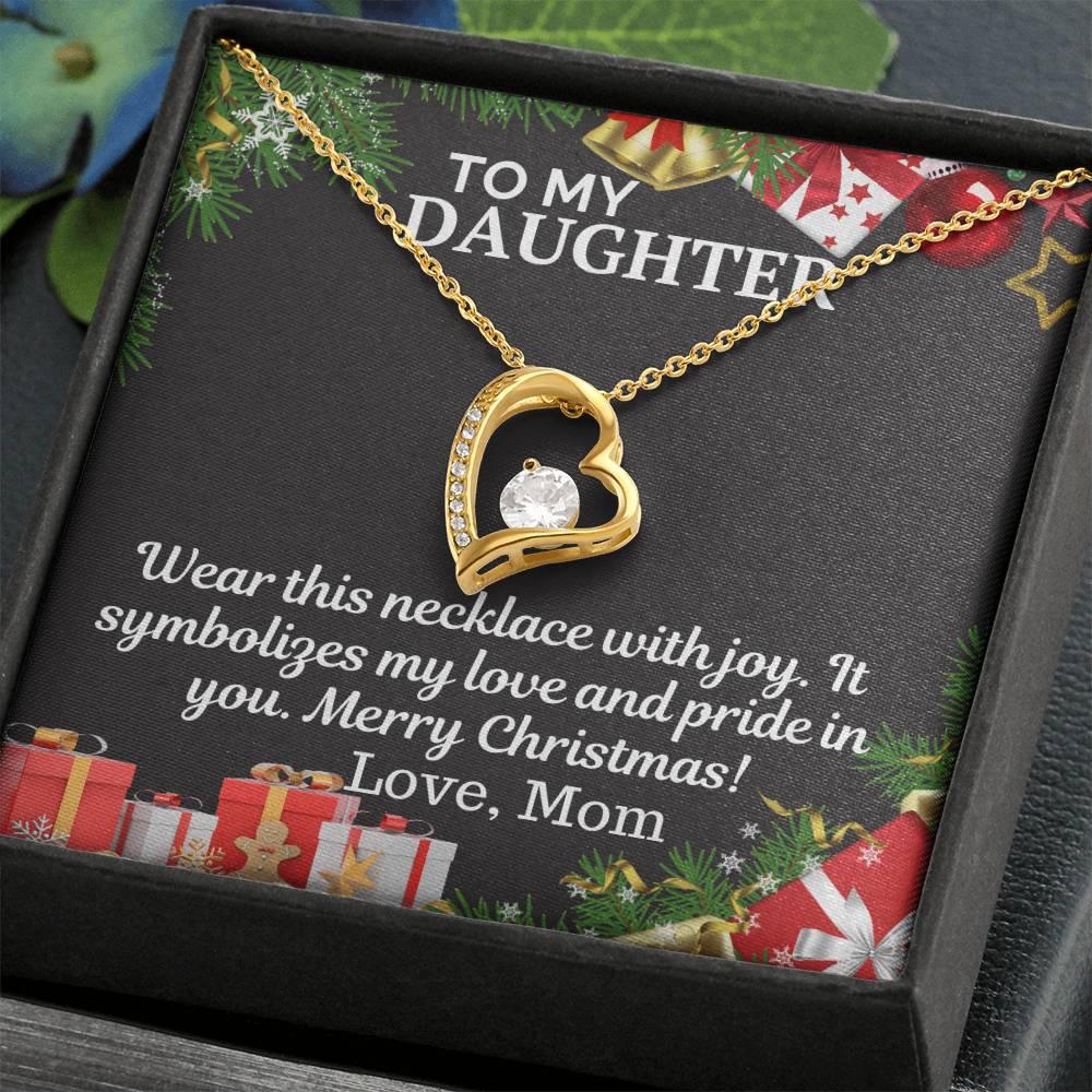 Gift To My daughter from Mom - Forever Love Necklace - Giftsmojo