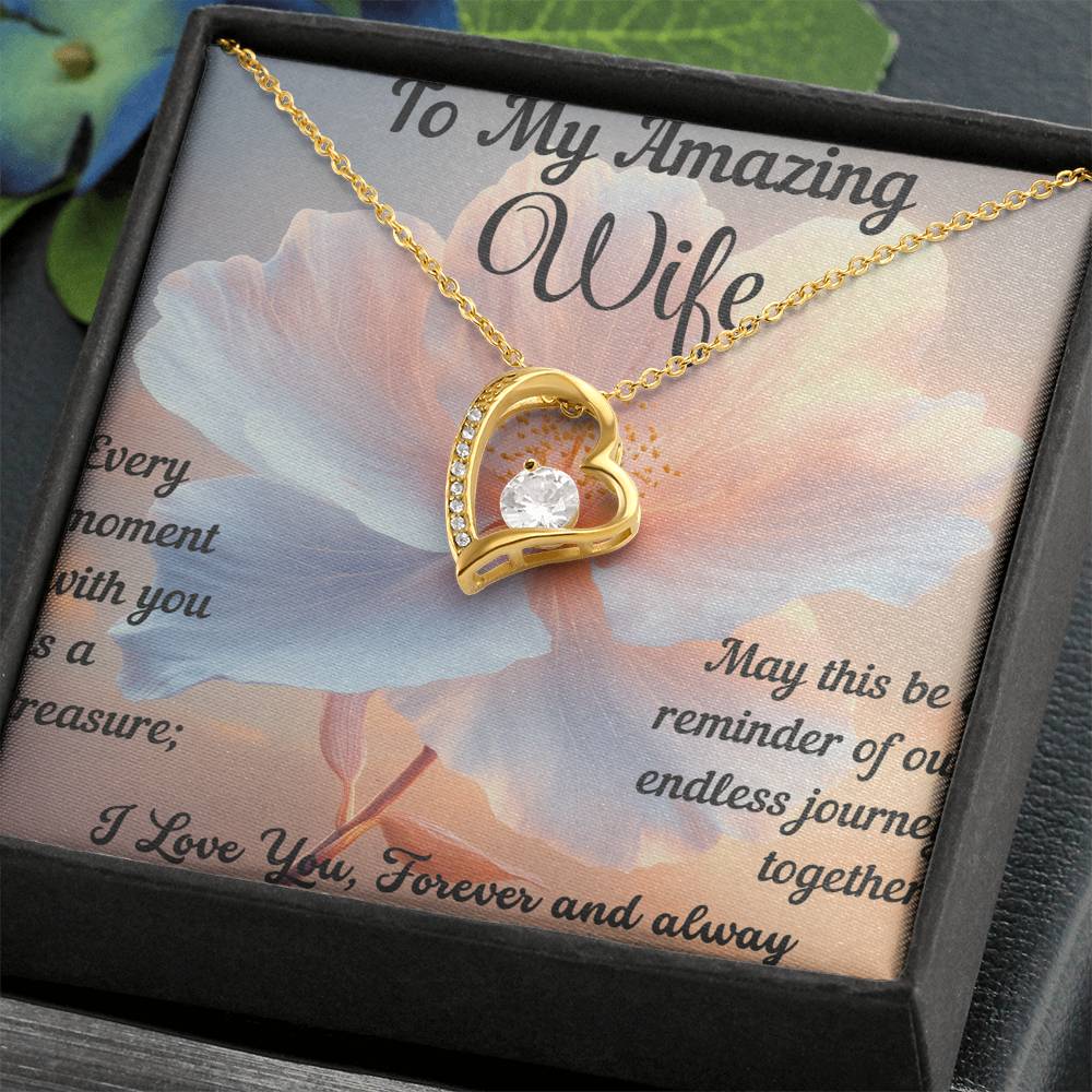 Necklace For Women Future Wife Jewelry Christmas Birthday Valentine's Gifts For Wife Message Card