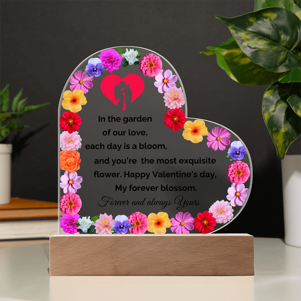 Valentine Heart Acrylic Plaque