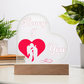 Honey I Love You Heart Acrylic Plaque