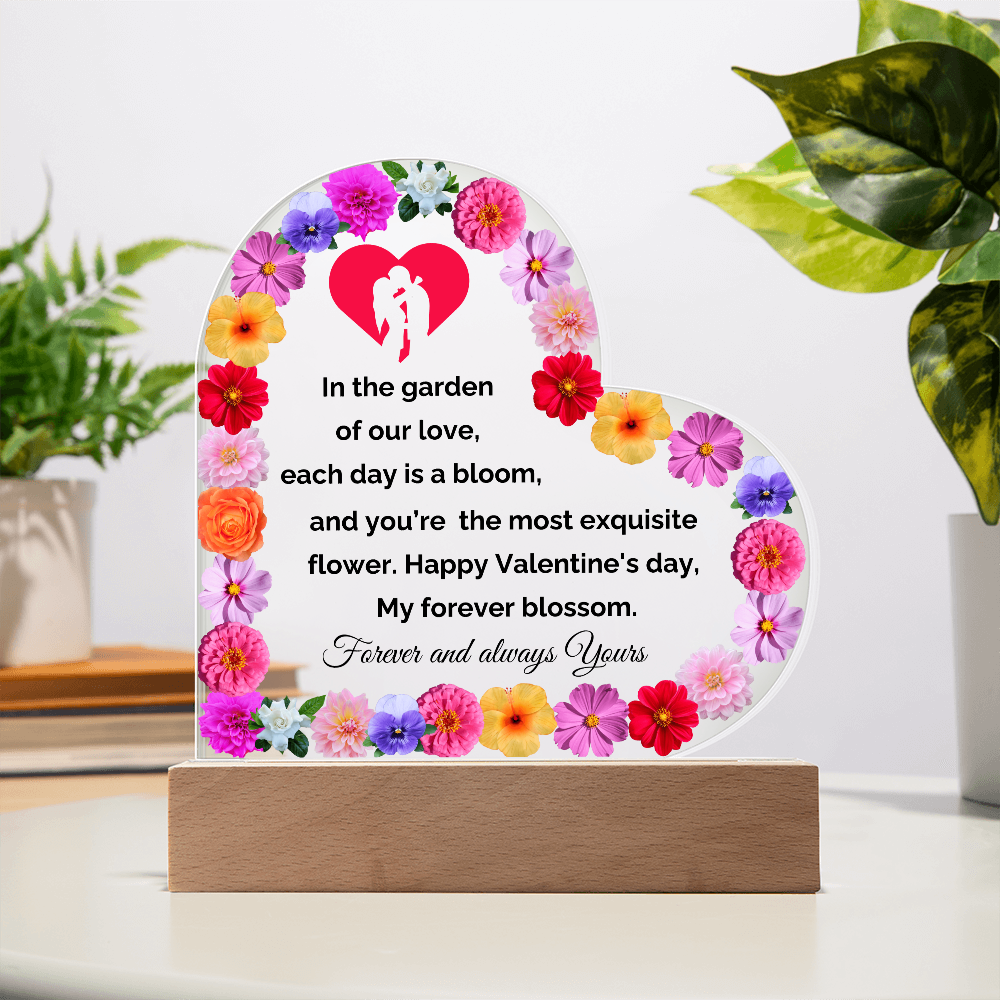 Valentine Heart Acrylic Plaque