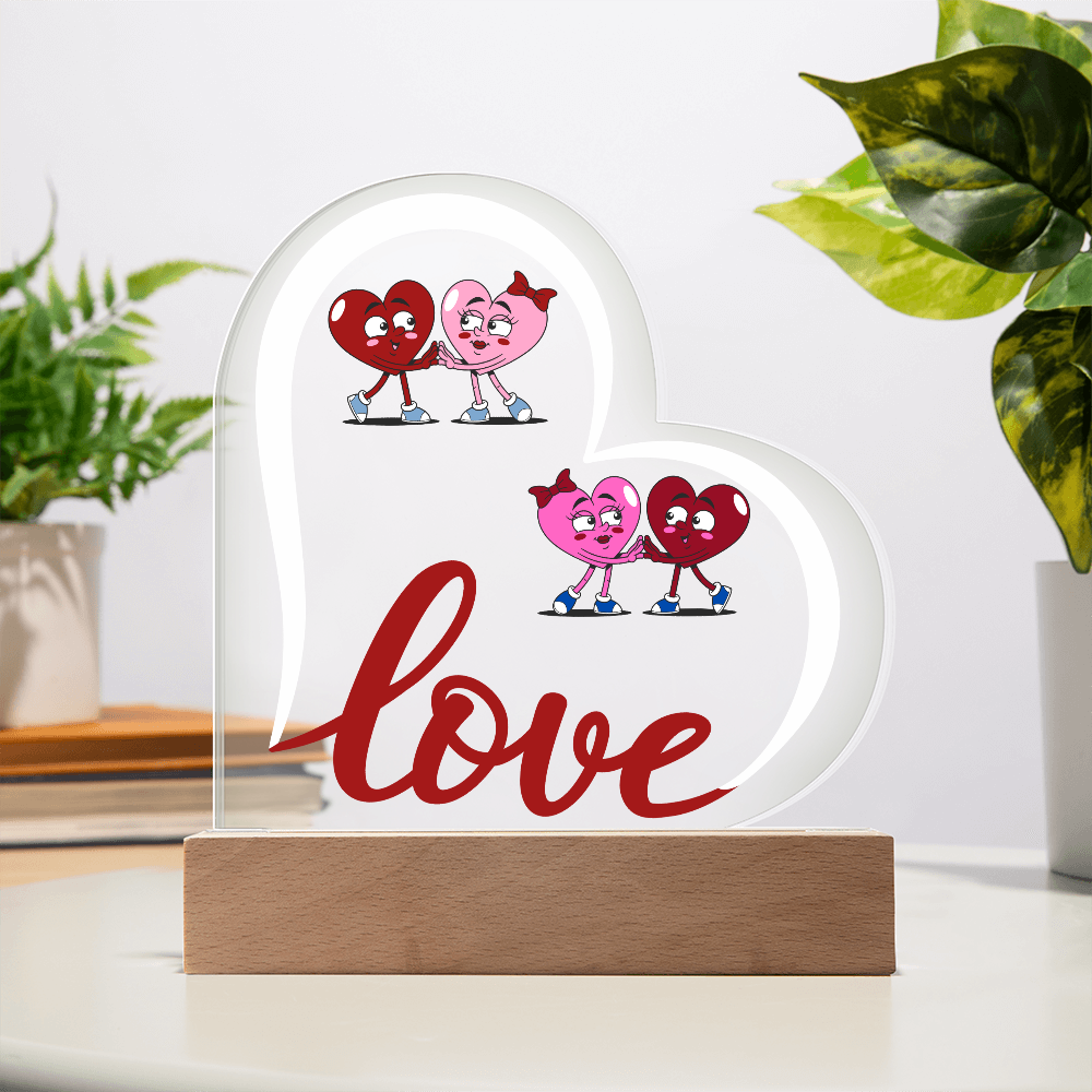 Love Heart Acrylic Plaque