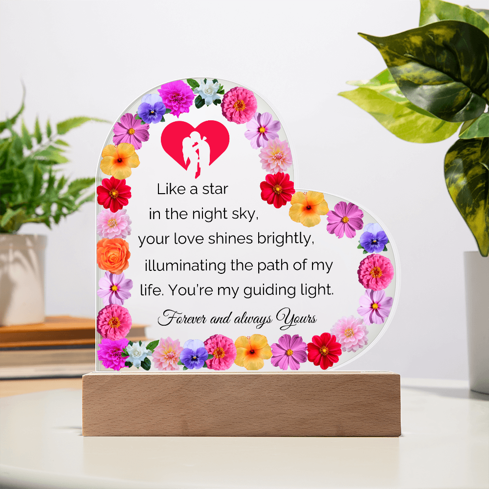 Valentine Heart Acrylic Plaque