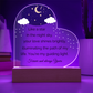 Couple Love Heart Acrylic Plaque for Valentine, Anniversary Birthday