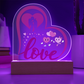 Love Heart Acrylic Plaque
