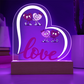 Love Heart Acrylic Plaque
