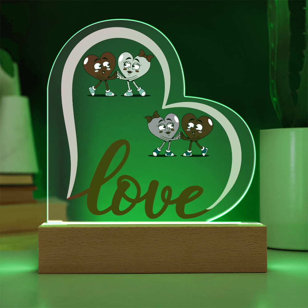 Funny Love Heart Acrylic Plaque