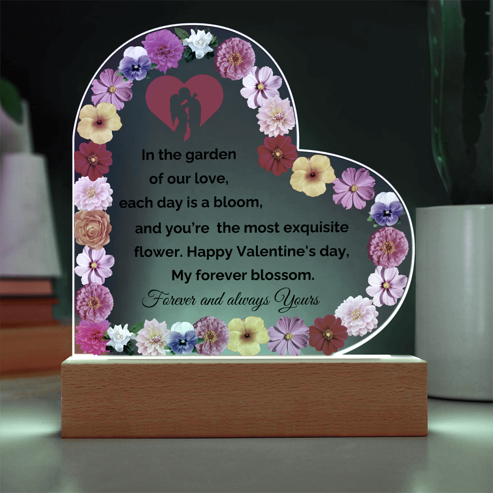 Valentine Heart Acrylic Plaque