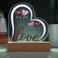 Love Heart Acrylic Plaque