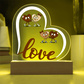 Love Heart Acrylic Plaque