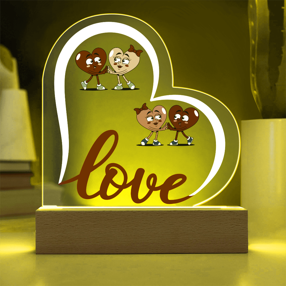 Love Heart Acrylic Plaque