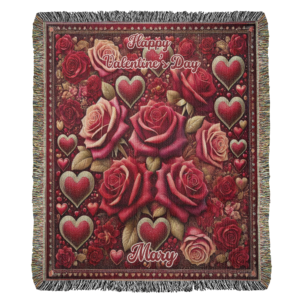 Personalized Valentine's Day Blanket For Family and Friends