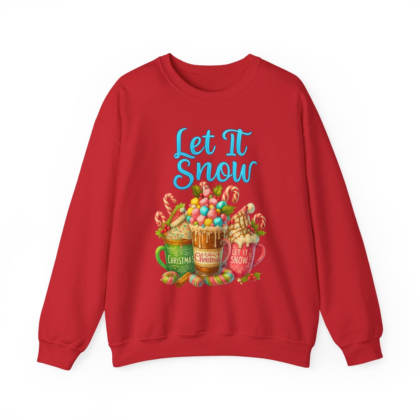let it snow coffee sweatshirt
