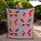 Butterfly Heirloom Woven Blanket - Great Gift for Butterfly or Nature Lovers