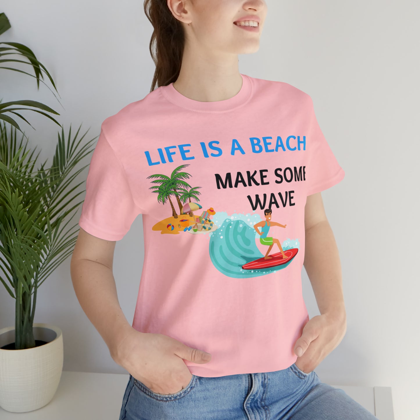 Life is a Beach shirt, Beach t-shirt, Summer shirt, Relaxing beachwear, Coastal fashion, Beach-inspired clothing, Beach adventure apparel