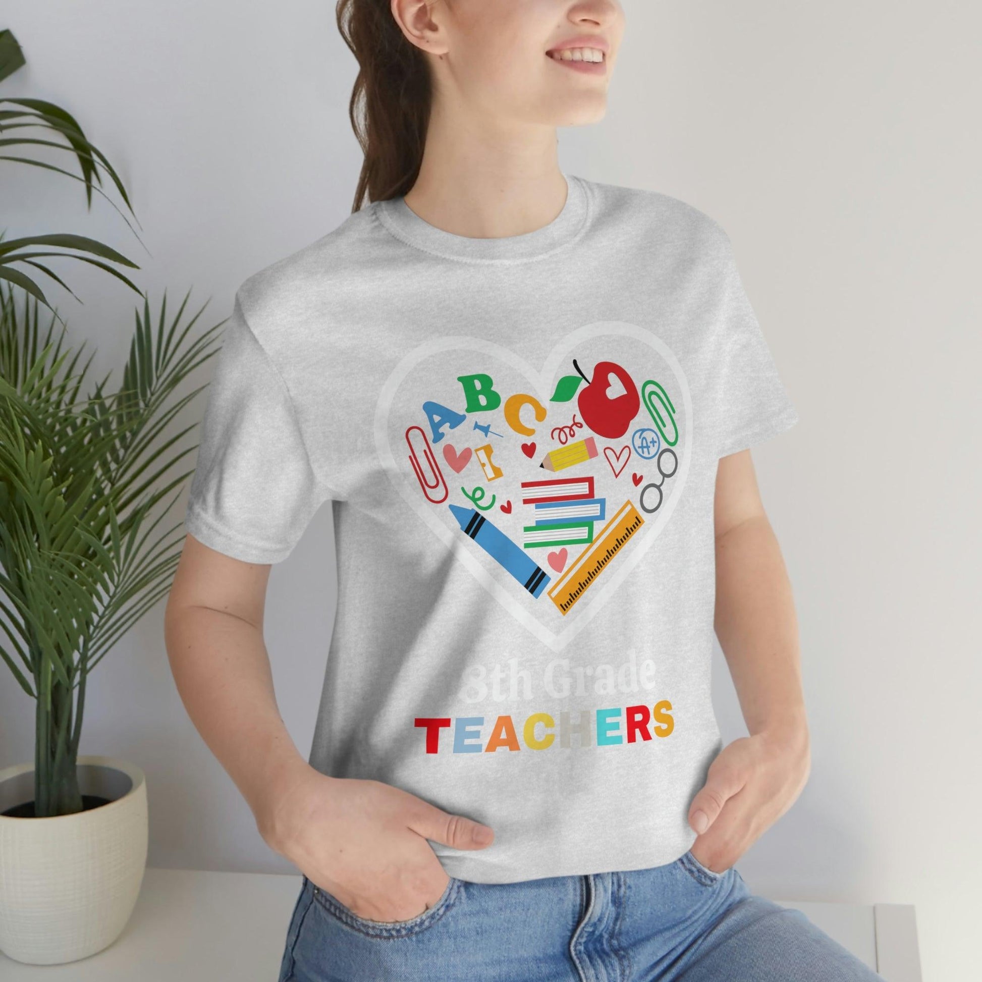 Love 8th Grade Teacher Shirt - Teacher Appreciation Shirt - Gift for Teachers - 8th Grade shirt - Giftsmojo