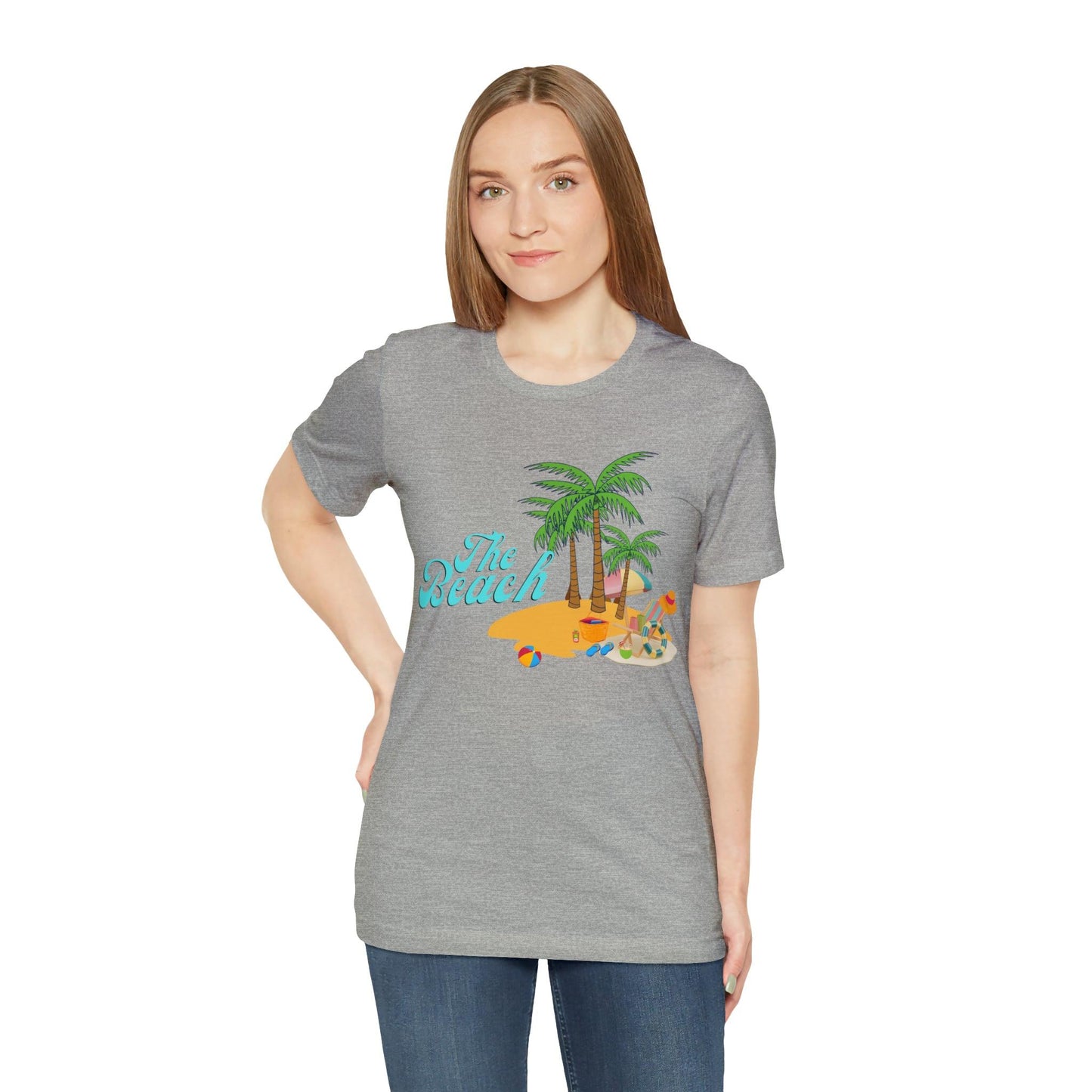 The Beach shirt, Beach t-shirt, Summer shirt, Beachwear, Beach fashion, Tropical print, Trendy design, Stylish beach apparel - Giftsmojo