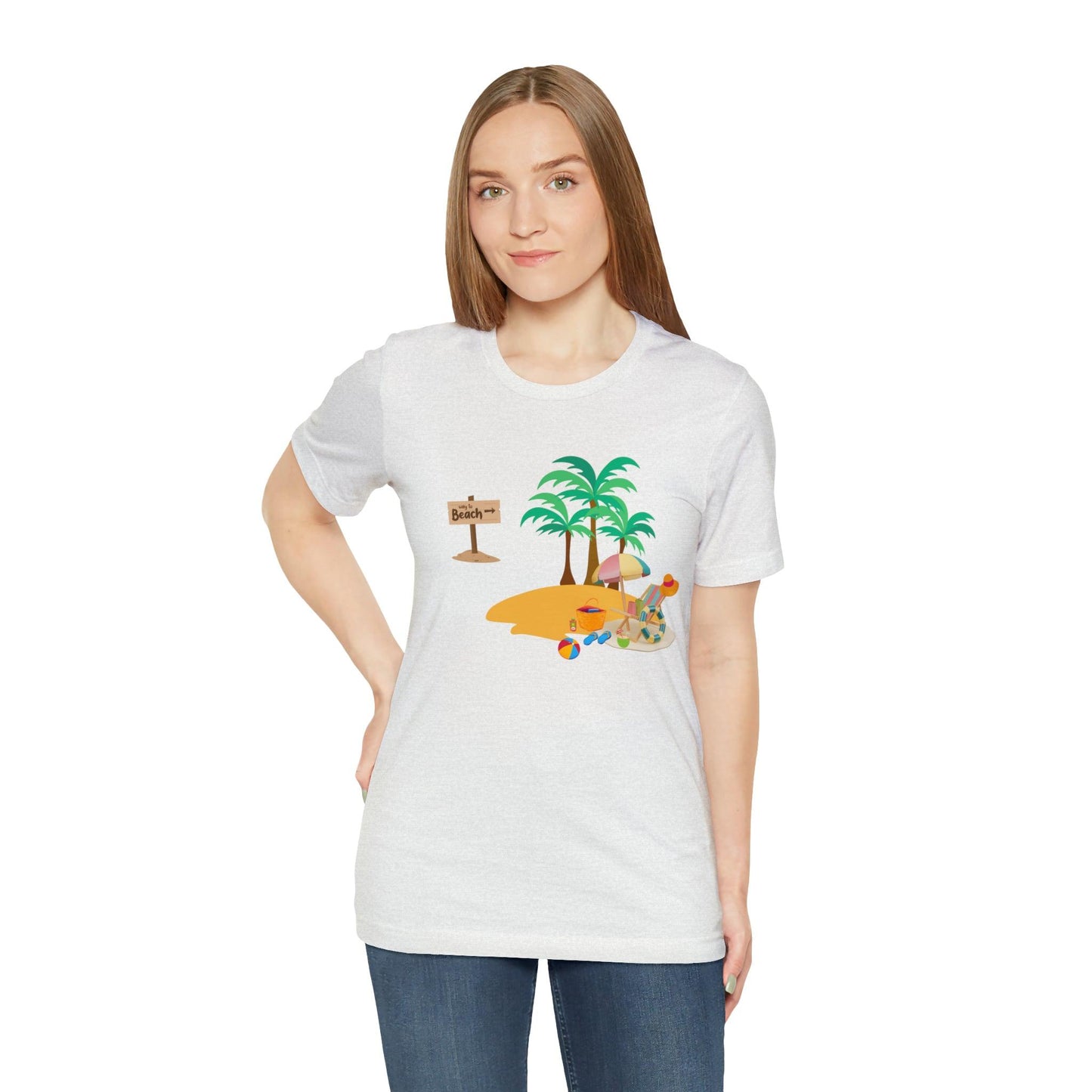 Beach shirt, Beach t-shirt, Summer shirt, Beachwear, Beach fashion, Tropical print, Trendy design, Stylish beach apparel - Giftsmojo