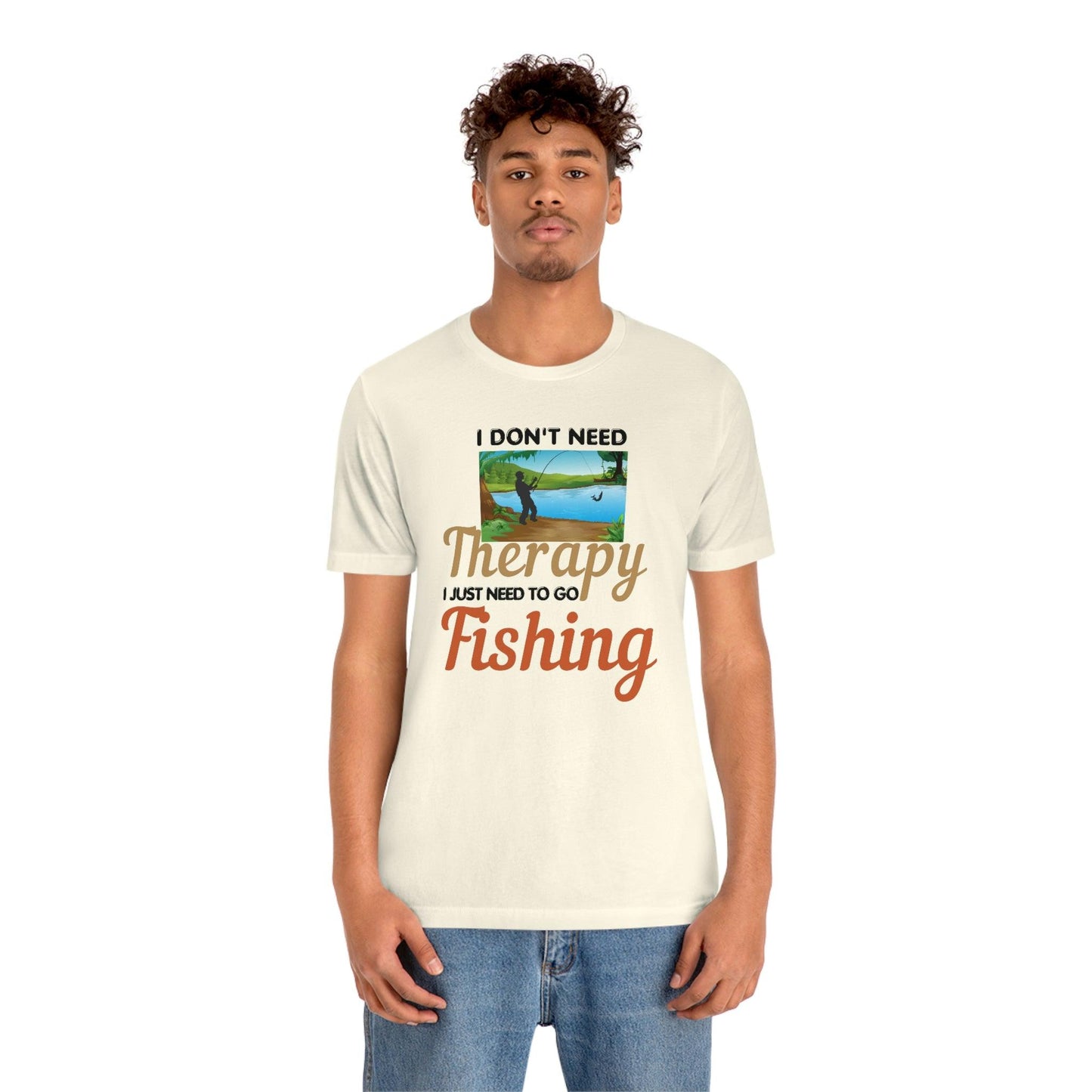 Fishing T-shirt dad shirt dad gift outdoor lover gift - fishing gift nature lover shirt I don't need therapy I just need to go Fishing shirt - Giftsmojo