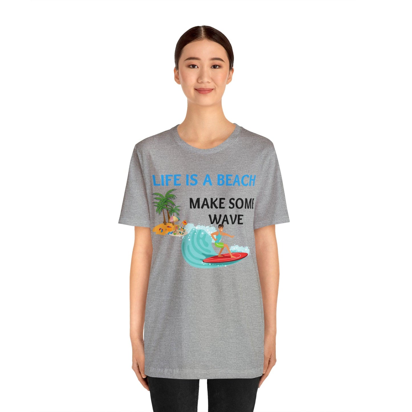 Life is a Beach shirt, Beach t-shirt, Summer shirt, Relaxing beachwear, Coastal fashion, Beach-inspired clothing, Beach adventure apparel - Giftsmojo