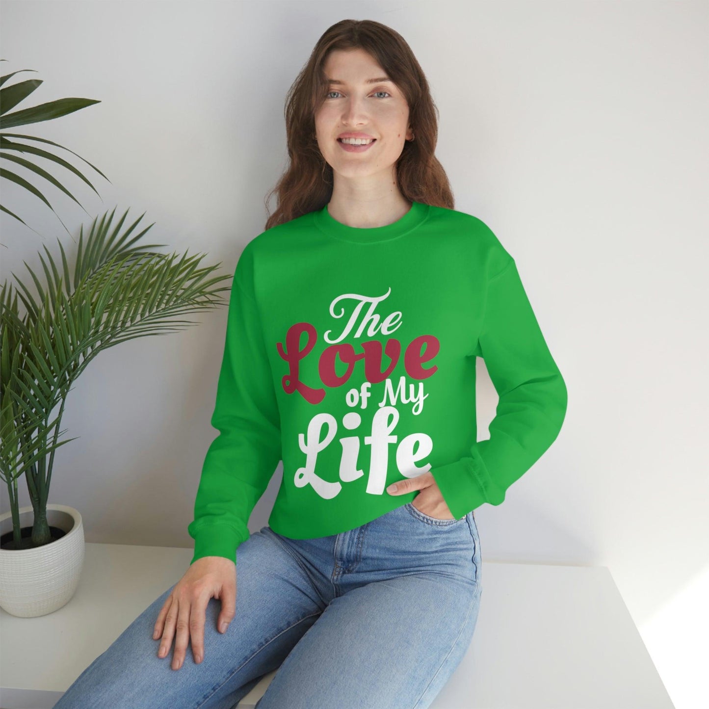 Love Sweatshirt, Love Shirt, Gift For Fiance, Newlywed Gift, Gift For Wife, Engagement Shirt,The Love of My Life, Valentine's day gift - Giftsmojo