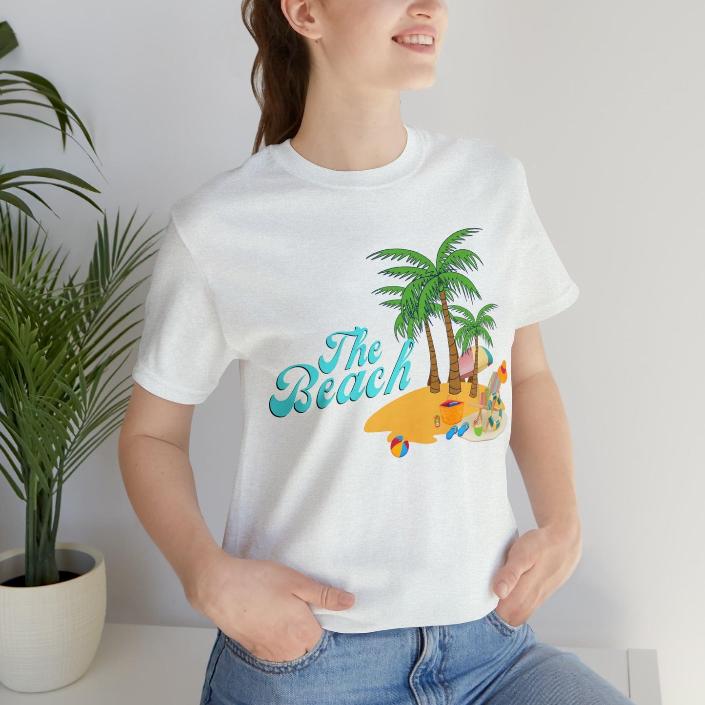 The Beach shirt, Beach t-shirt, Summer shirt, Beachwear, Beach fashion, Tropical print, Trendy design, Stylish beach apparel - Giftsmojo