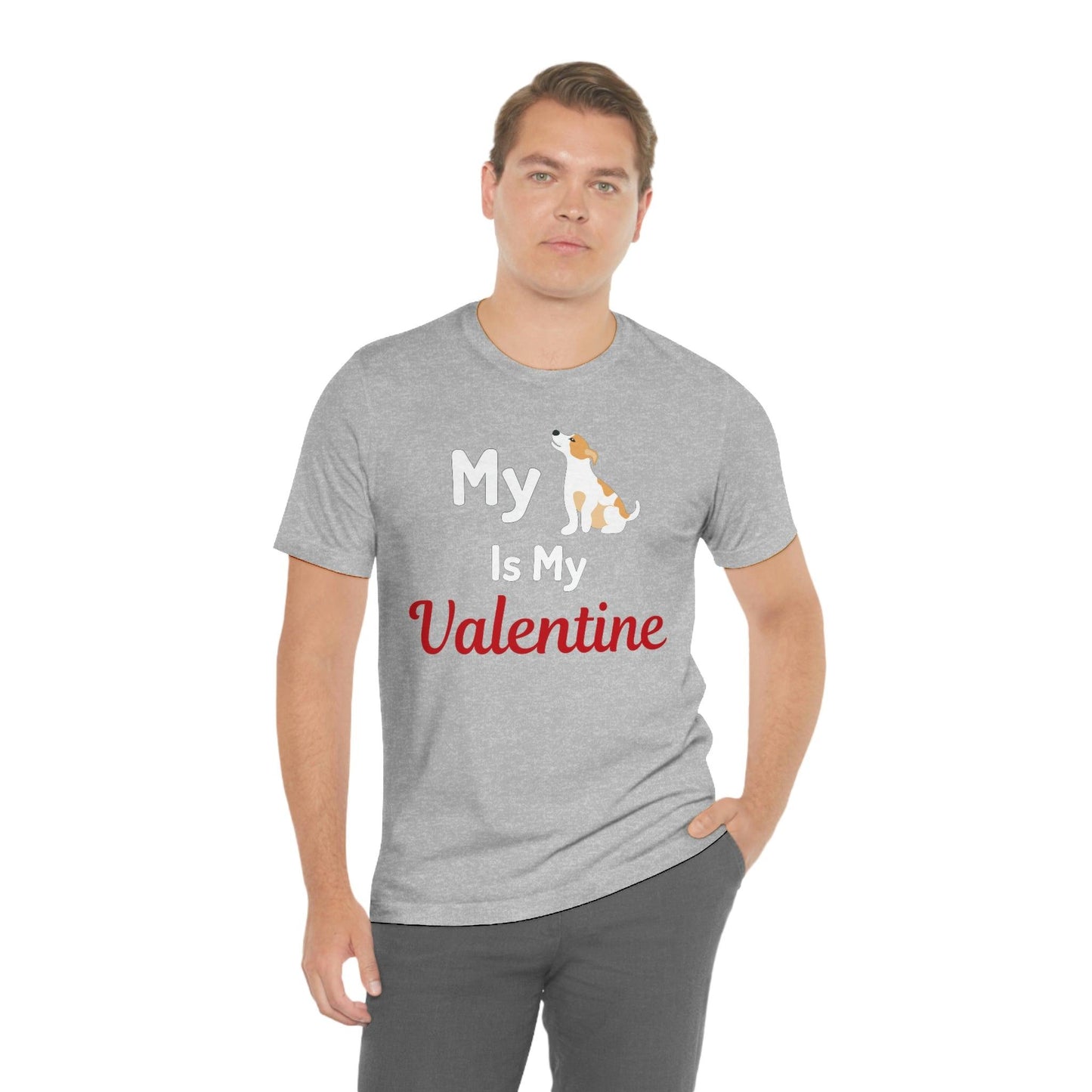 My Dog is My Valentine, Pet lover Valentine shirt - Dog lover gift - gift for pet lovers - Giftsmojo