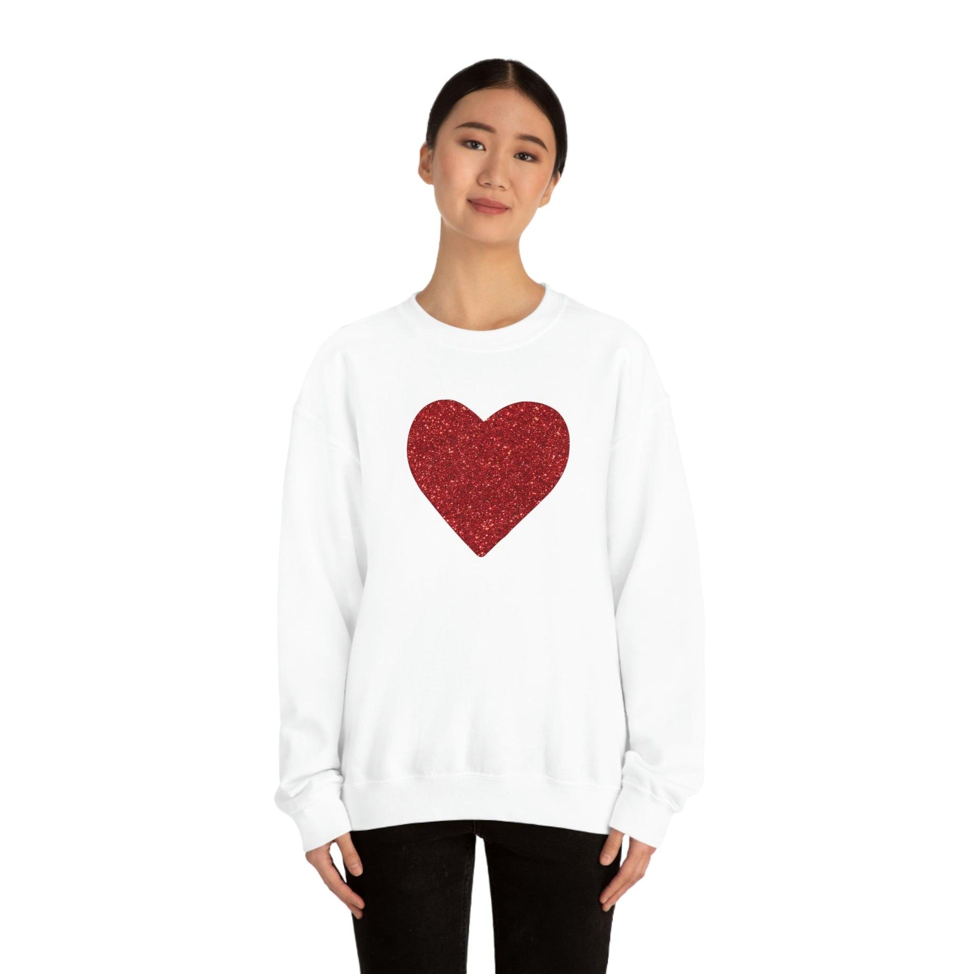 Heart Sweatshirt Love sweatshirt Love Shirt Cute Love Shirt with Heart Valentine sweatshirt - Matching Love shirt Girlfriend gift Boyfriend - Giftsmojo