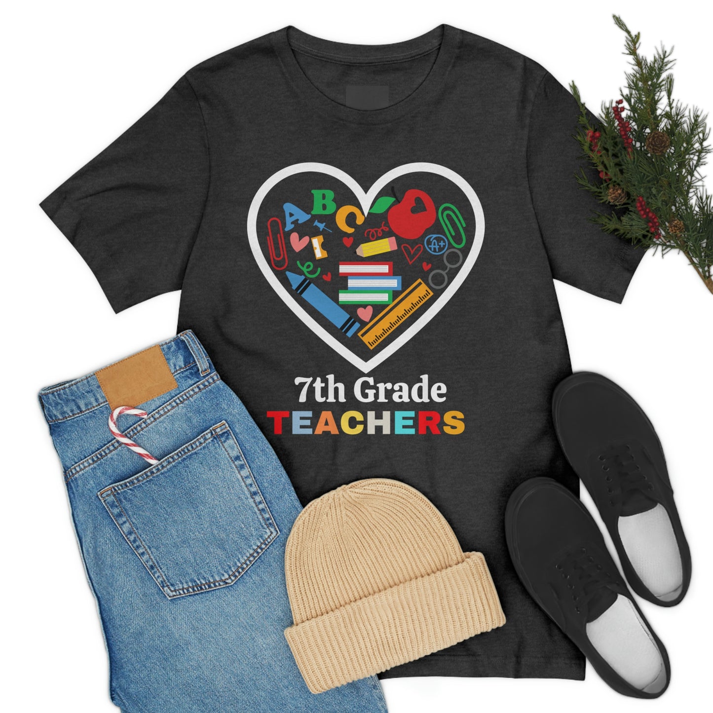 Love 7th Grade Teacher Shirt - Teacher Appreciation Shirt - Gift for Teachers - 7th Grade shirt