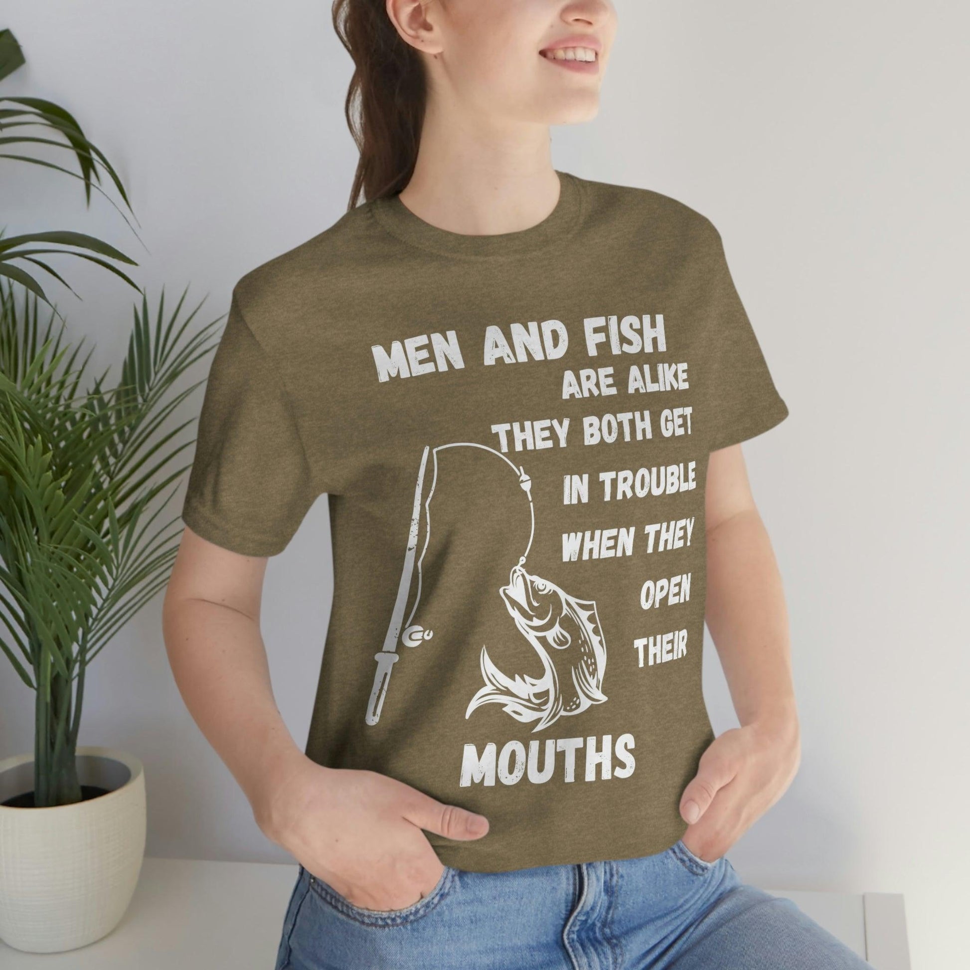 Men and Fish are Alike - Funny fishing shirt - Giftsmojo