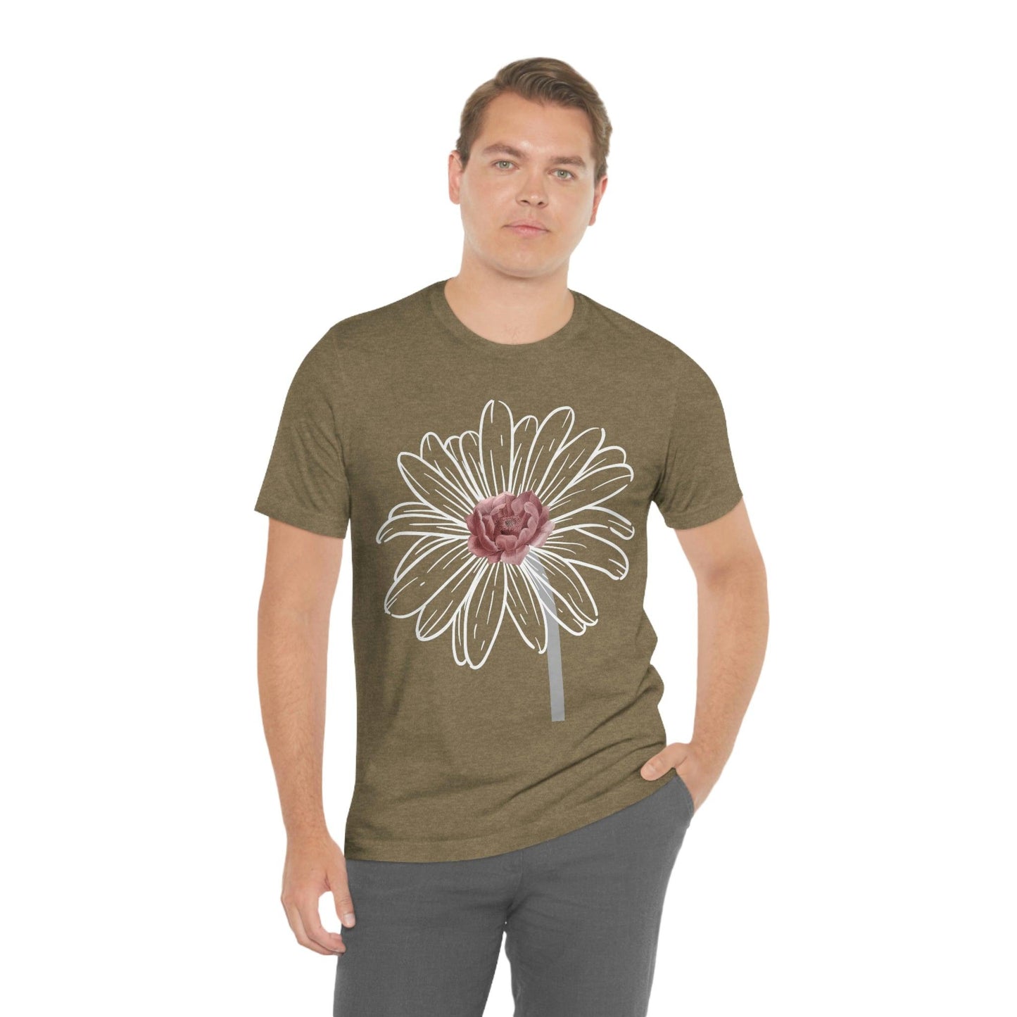Flower Tshirt, Vintage Flower Shirt, Vintage Botanical Shirt, Vintage T-shirt, Graphic Tshirt, Botanical Print, Wildflower shirt, floral Tee - Giftsmojo