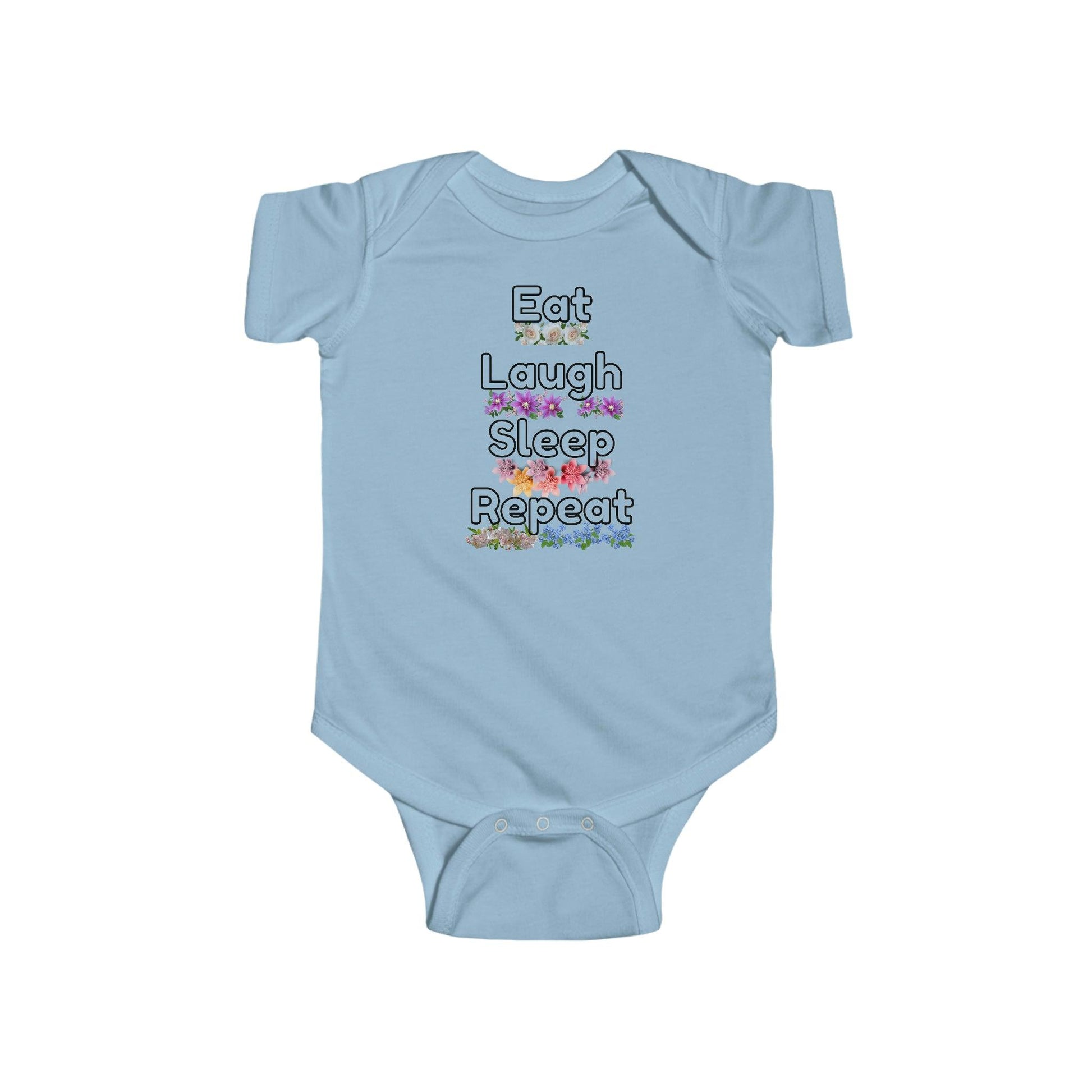 Baby Onesies - Baby gifts - Bodysuit - Baby clothes - Eat laugh sleep repeat - Giftsmojo