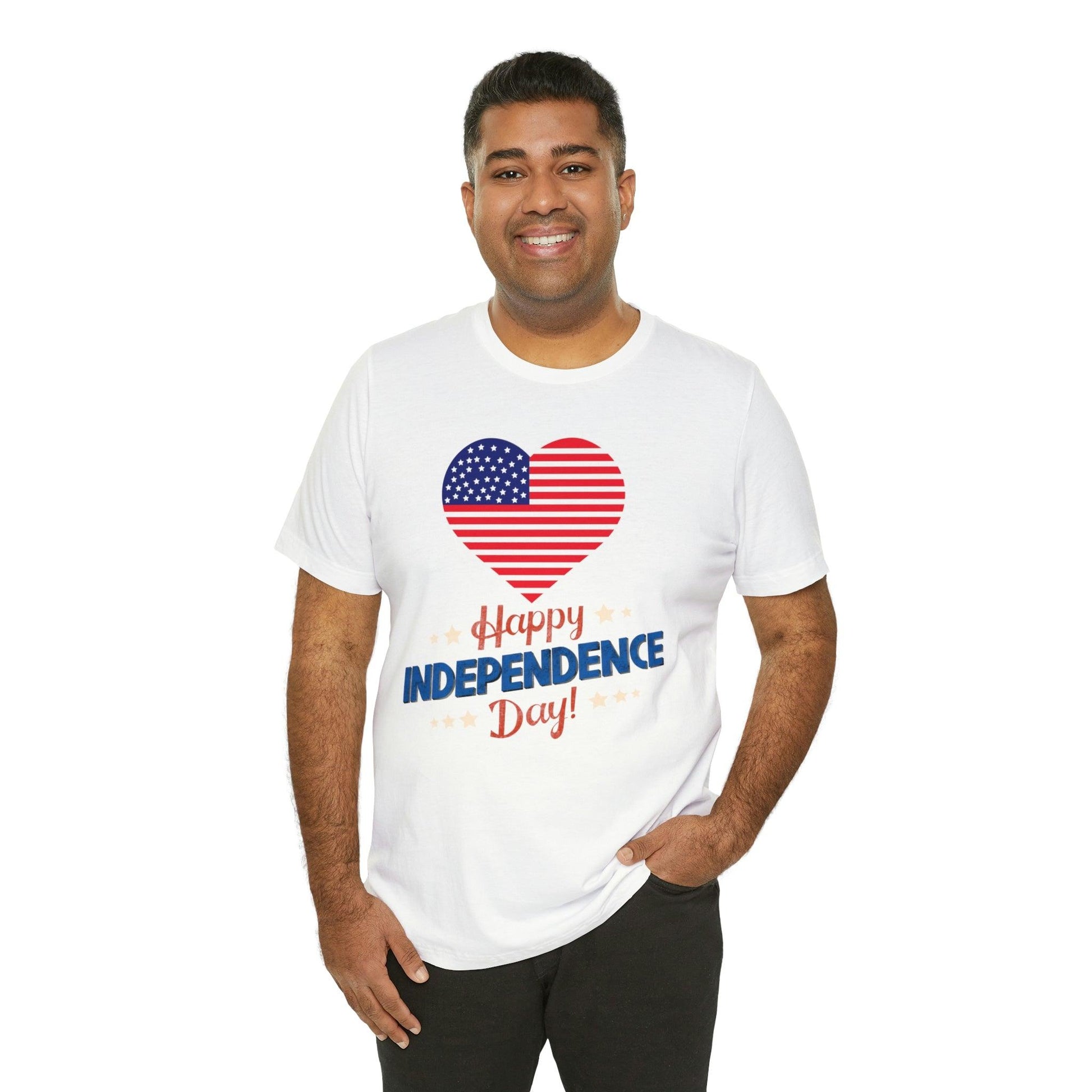 Happy Independence Day shirt, American flag shirt, Red, white, and blue shirt, Patriotic shirt, USA shirt - Giftsmojo