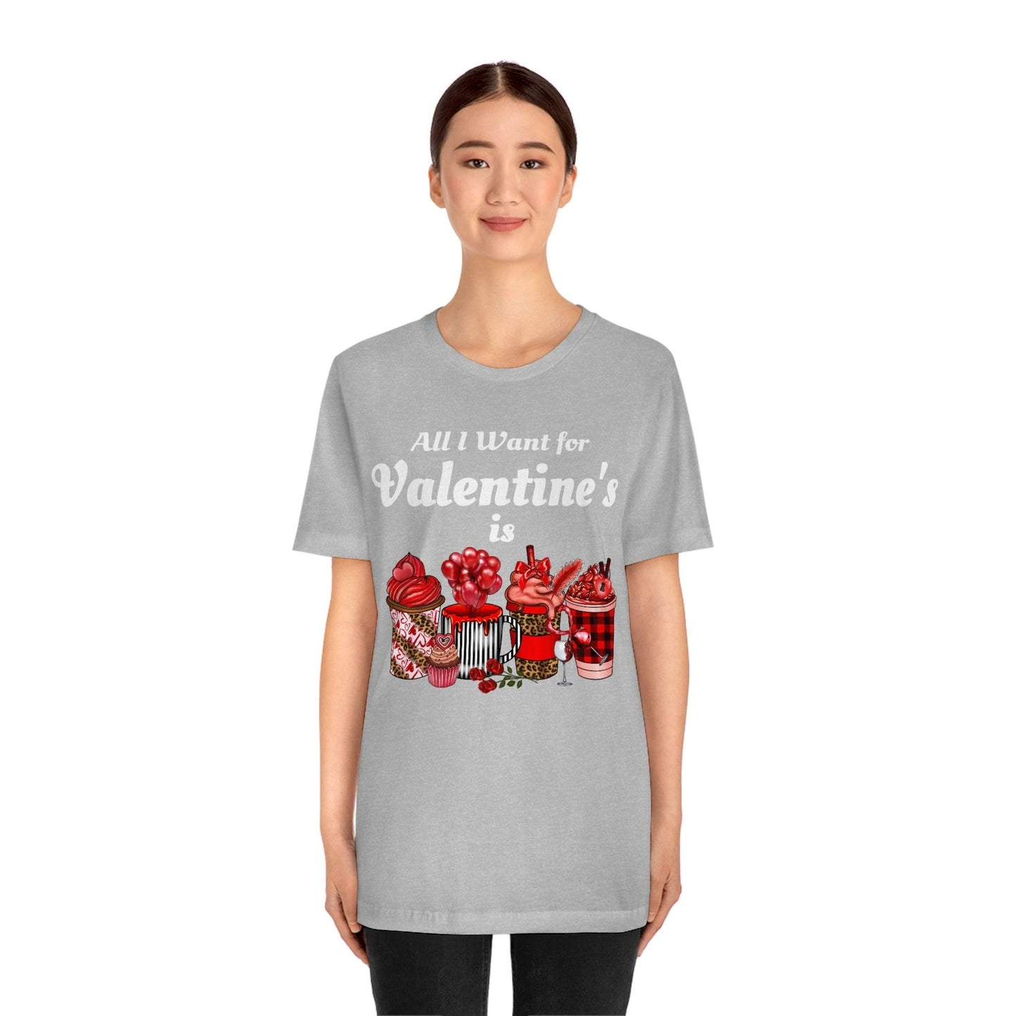 All I want for Valentines is Coffee Tee - Giftsmojo