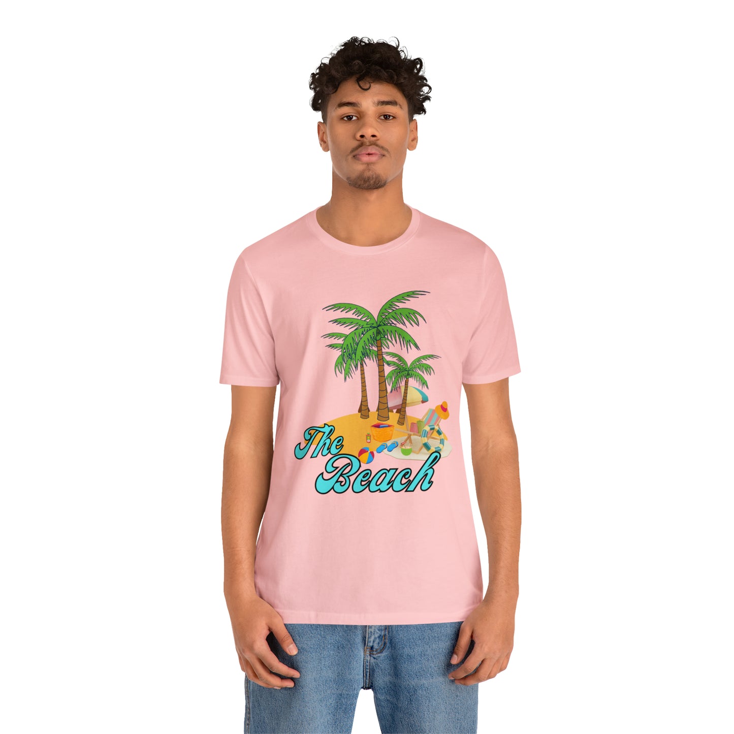 The Beach shirt, Beach t-shirt, Summer shirt, Beachwear, Beach fashion, Tropical print, Trendy design, Stylish beach apparel