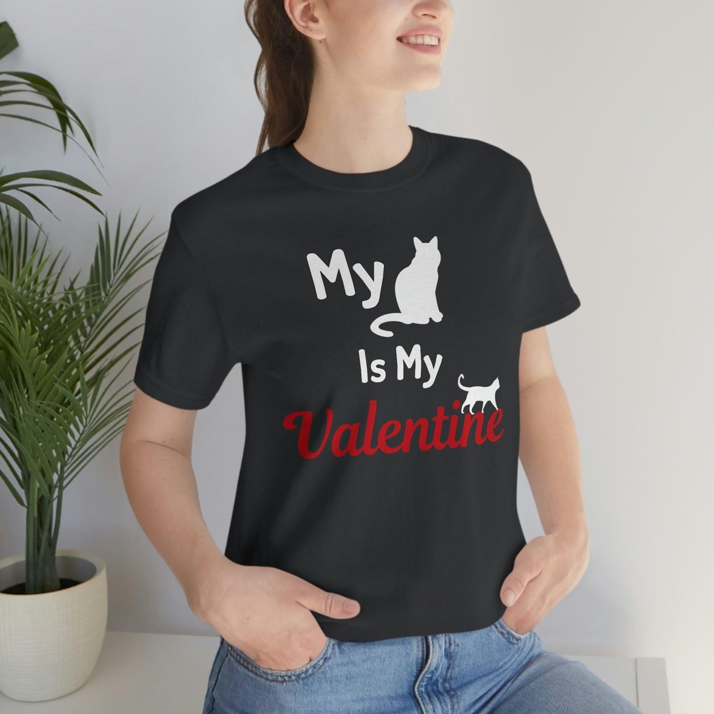 My Cat is My Valentine, Pet lover Valentine shirt - Cute cat lover shirt - gift for cat lovers - Giftsmojo