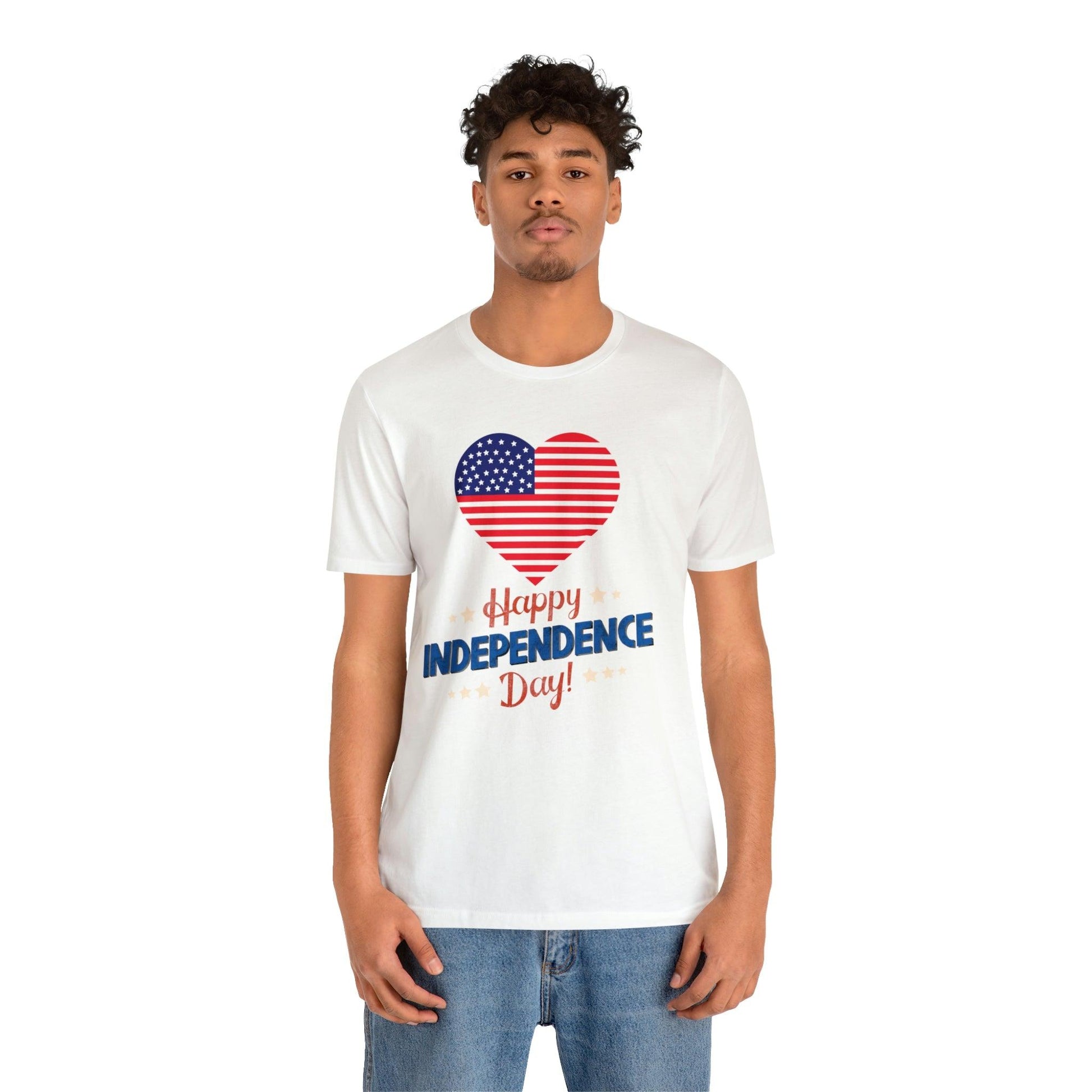 Happy Independence Day shirt, American flag shirt, Red, white, and blue shirt, Patriotic shirt, USA shirt - Giftsmojo