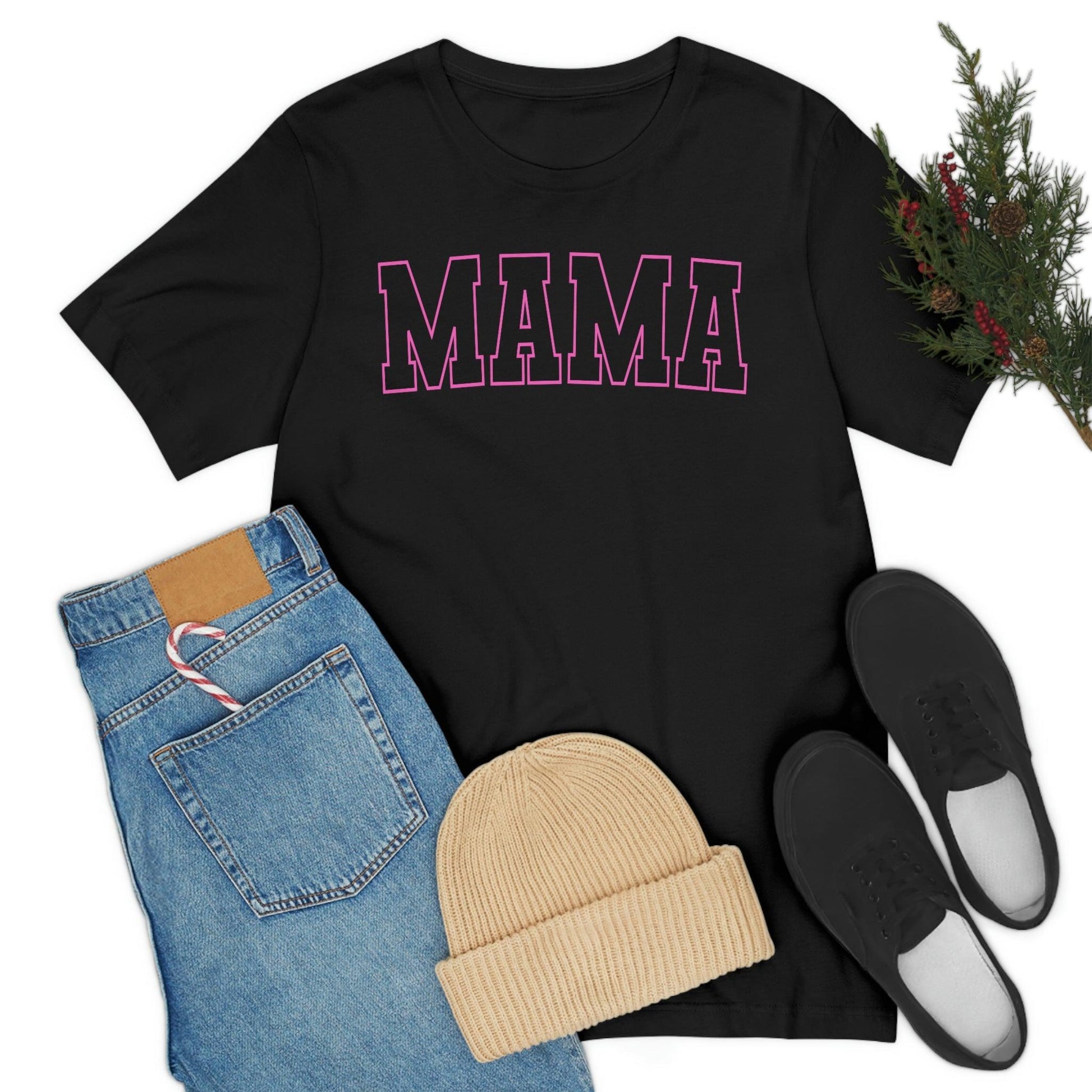 Cute Mama shirt mom shirt gift for her - mothers day shirt mothers day gift mom life shirt - retro mama shirt boy mama shirt mama t-shirt - Giftsmojo