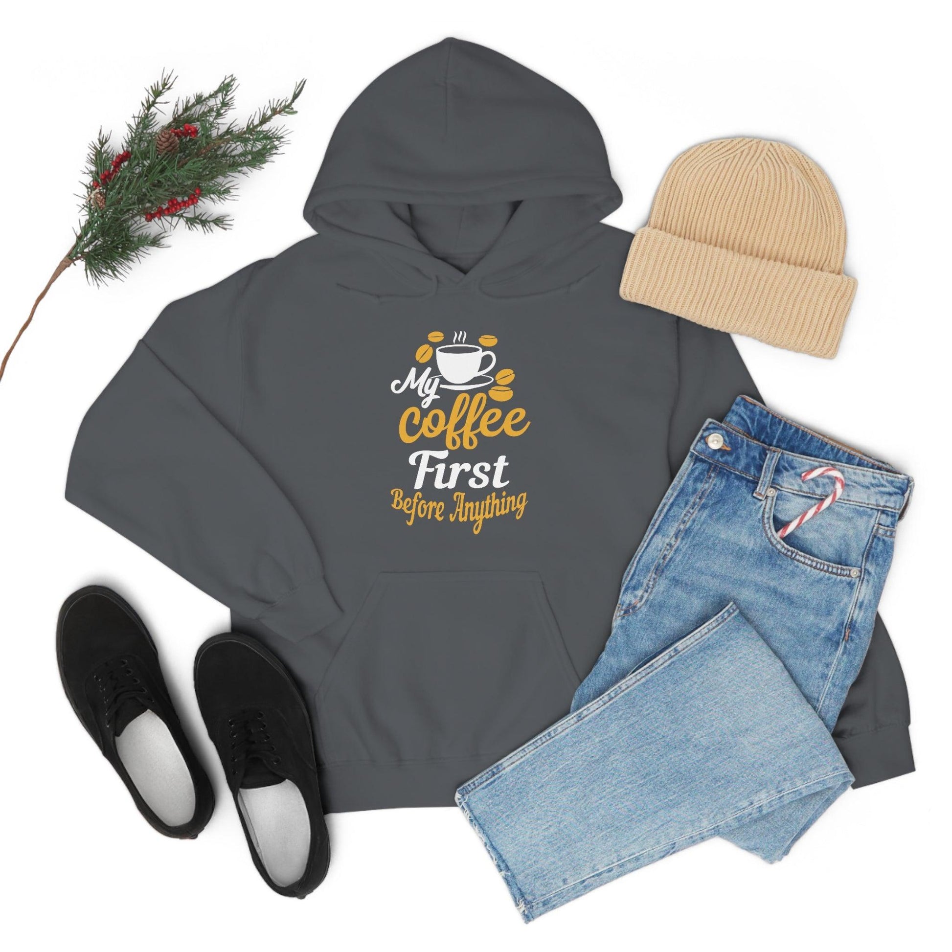 My coffee first before anything Hoodie - Giftsmojo