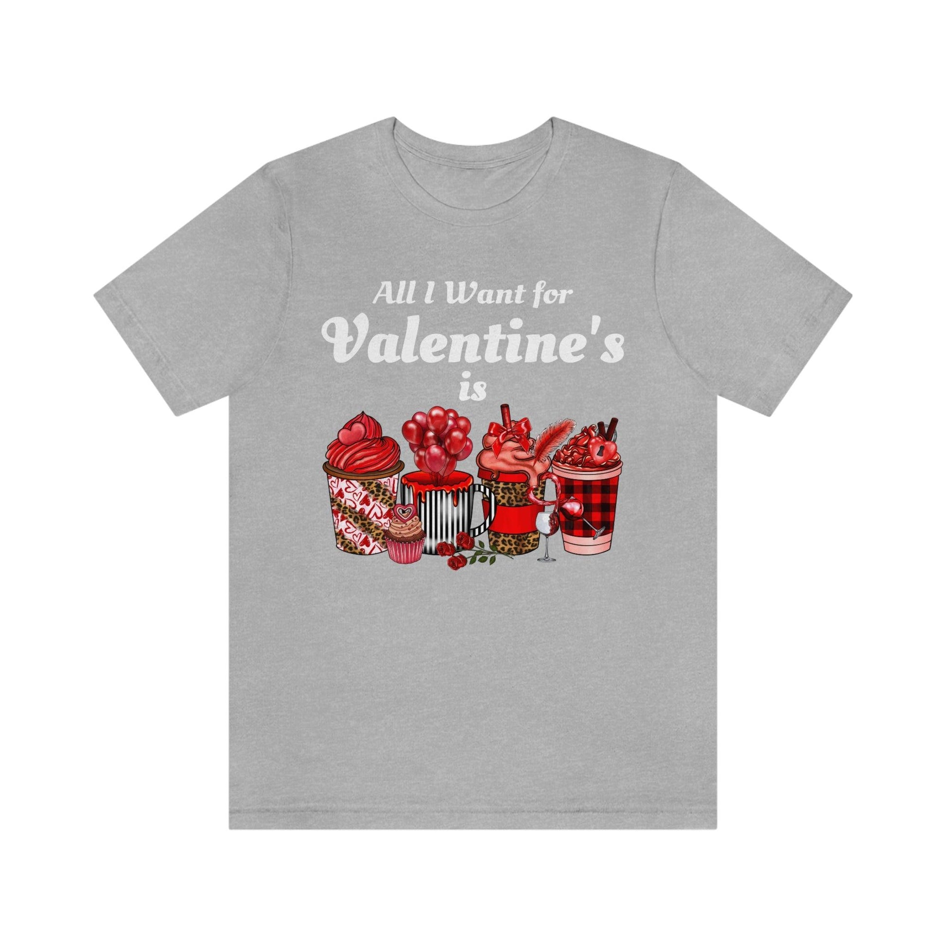 All I want for Valentines is Coffee Tee - Giftsmojo