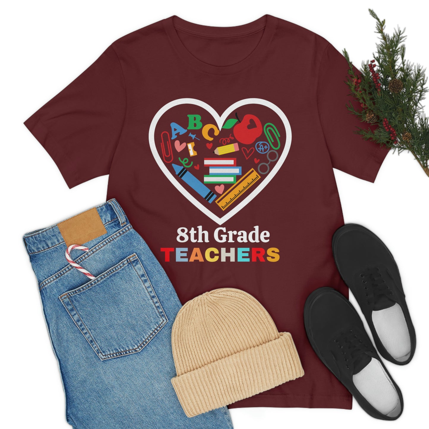 Love 8th Grade Teacher Shirt - Teacher Appreciation Shirt - Gift for Teachers - 8th Grade shirt