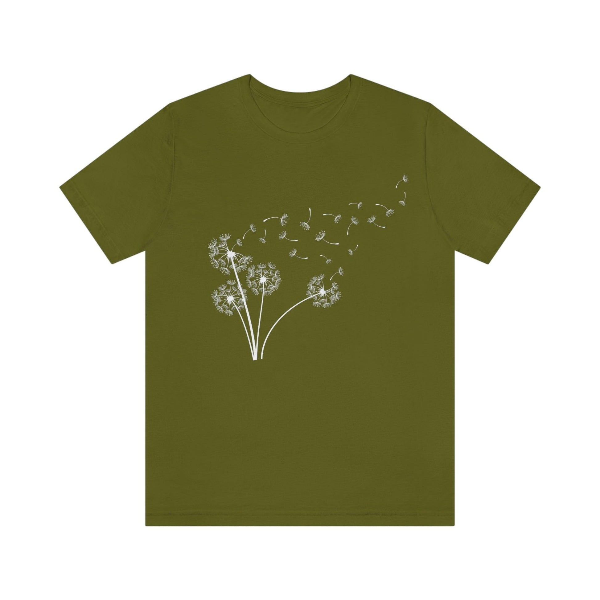 Dandelion Shirt, Boho Windflower Shirt, Dandelion Shirt for Her, Windflower Tee, Meditation Gift, Yoga Shirt, Inspirational Shirt, Bday Tees - Giftsmojo