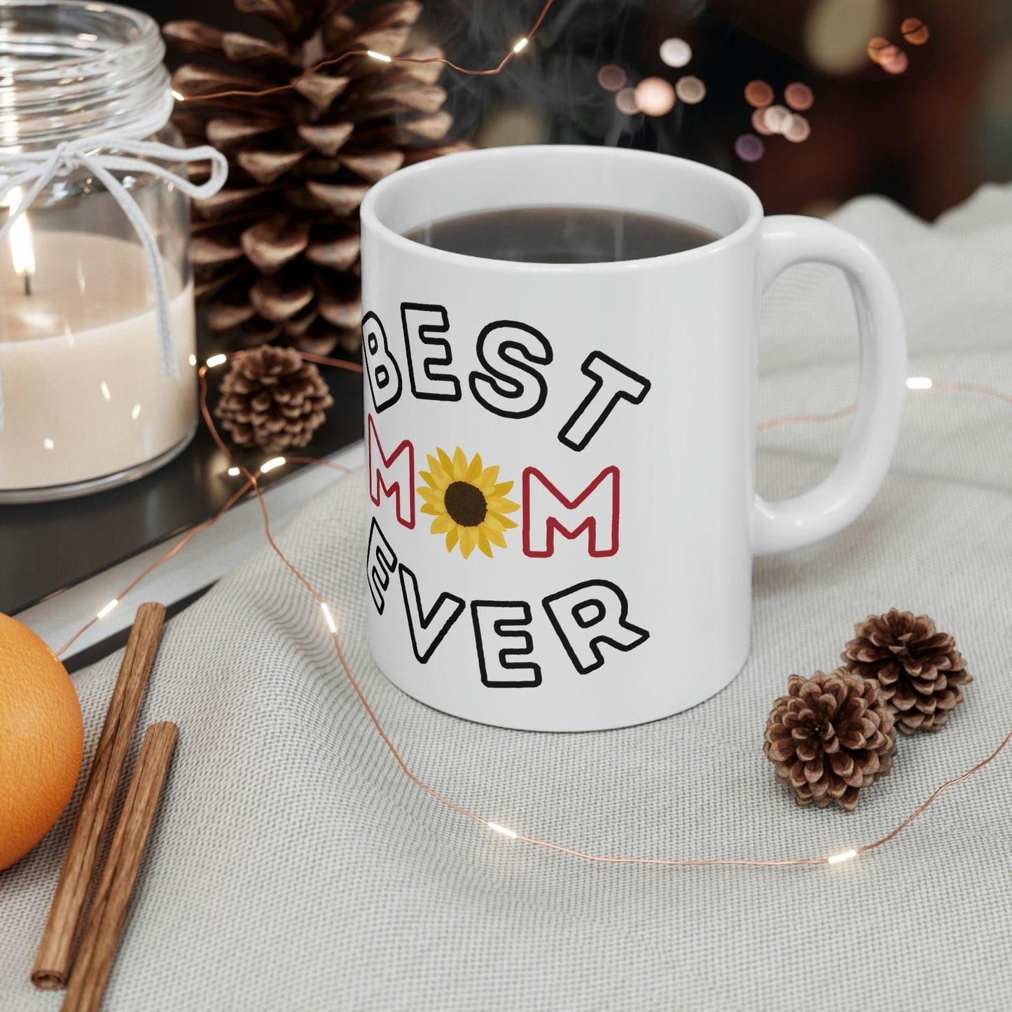 Best Mom Ever Mug, gift for mom on mothers day, Birthday gift for mom, gift for her, coffee mug for her, hot cocoa mug, gift for coffee lover - Giftsmojo