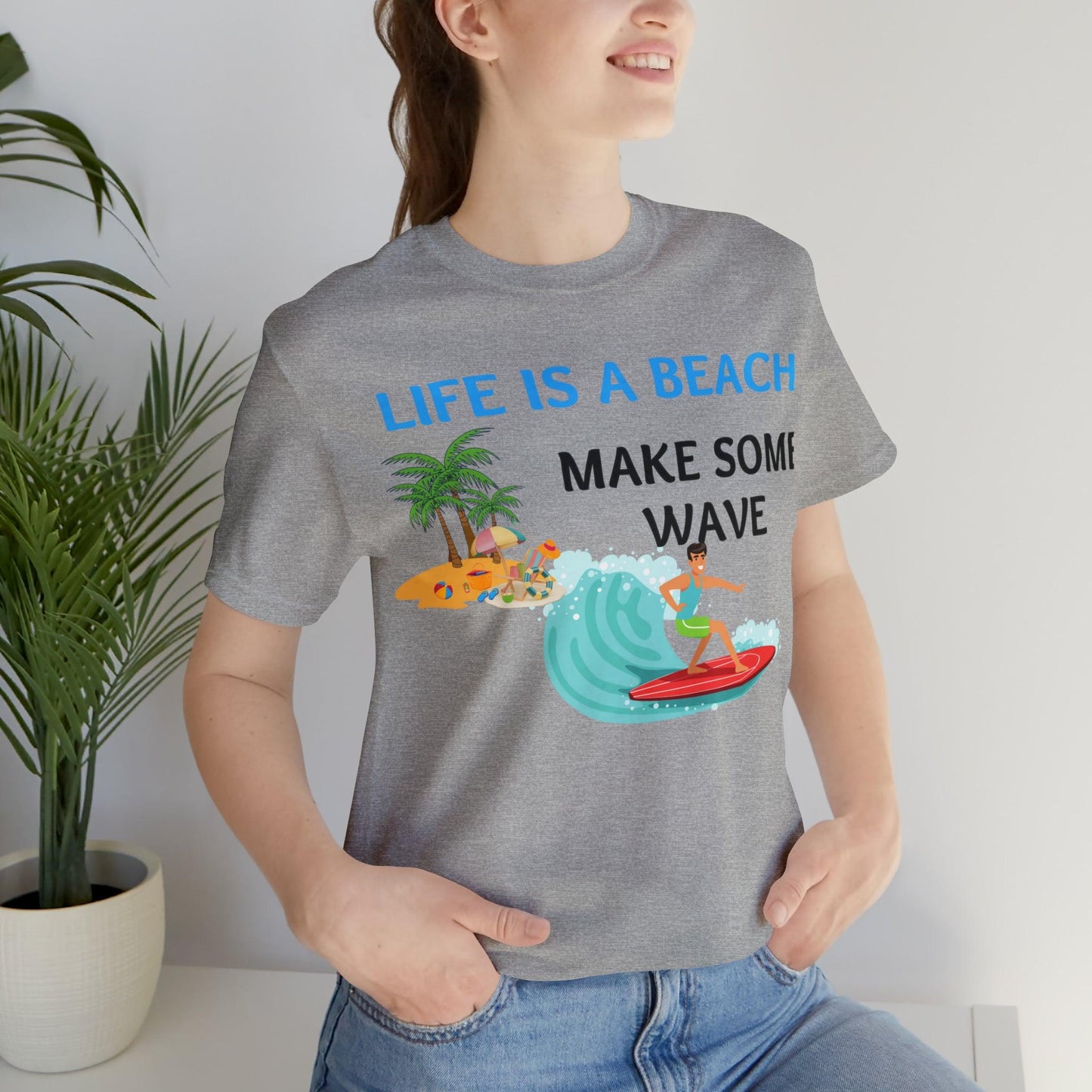 Life is a Beach shirt, Beach t-shirt, Summer shirt, Relaxing beachwear, Coastal fashion, Beach-inspired clothing, Beach adventure apparel - Giftsmojo