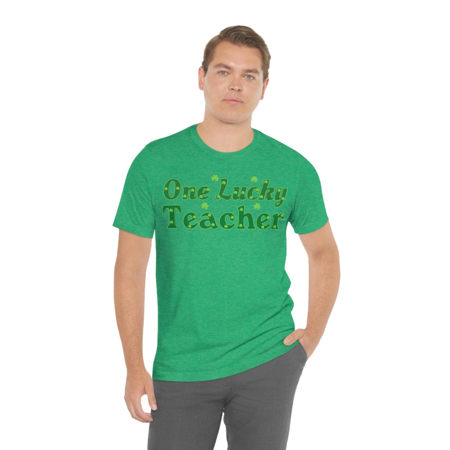 One Lucky Teacher Shirt feeling Lucky St Patrick's Day shirt - Funny St Paddy's day Funny Shirt - Giftsmojo