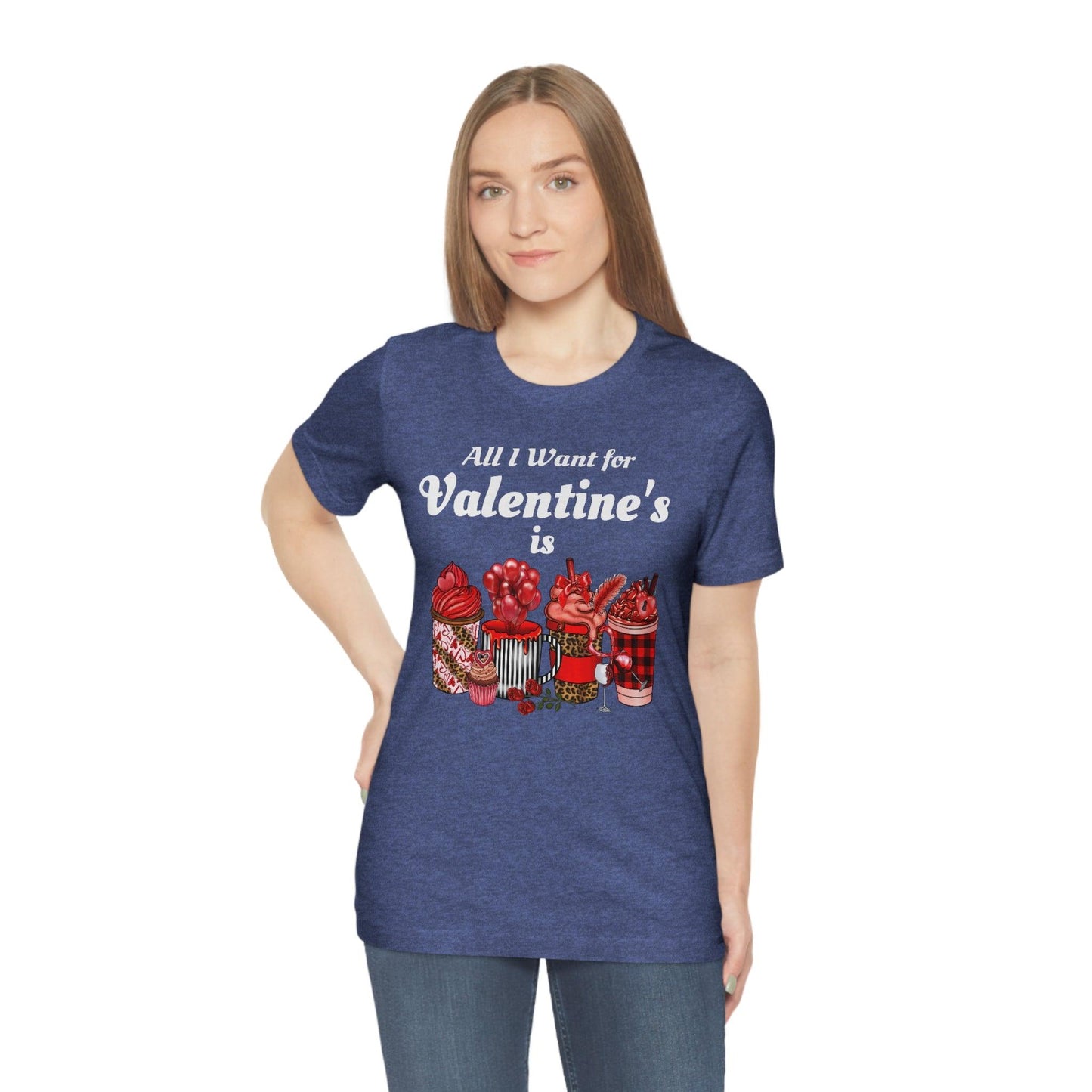 All I want for Valentines is Coffee Tee - Giftsmojo