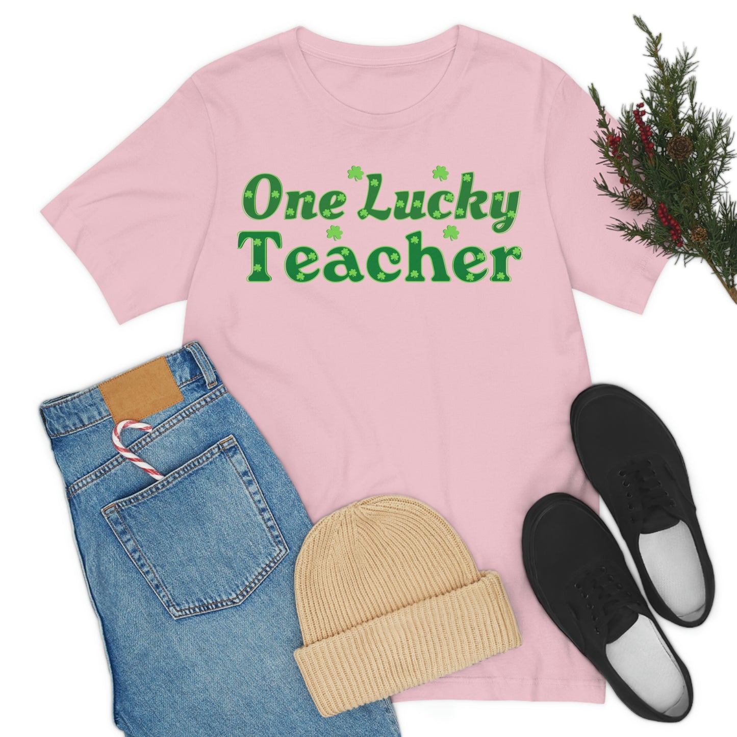 One Lucky Teacher Shirt feeling Lucky St Patrick's Day shirt - Funny St Paddy's day Funny Shirt